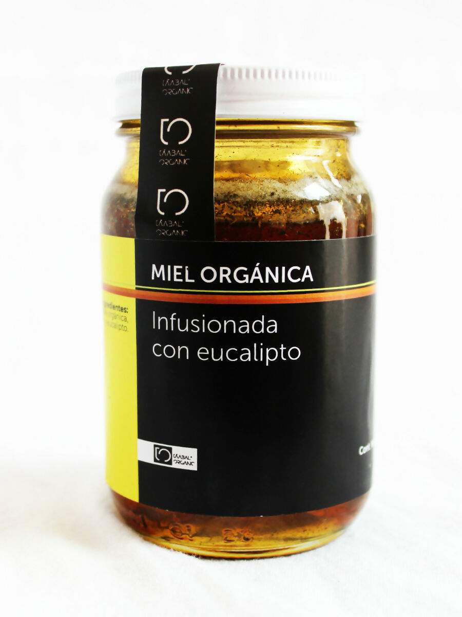 Miel orgánica infusionada con eucalipto