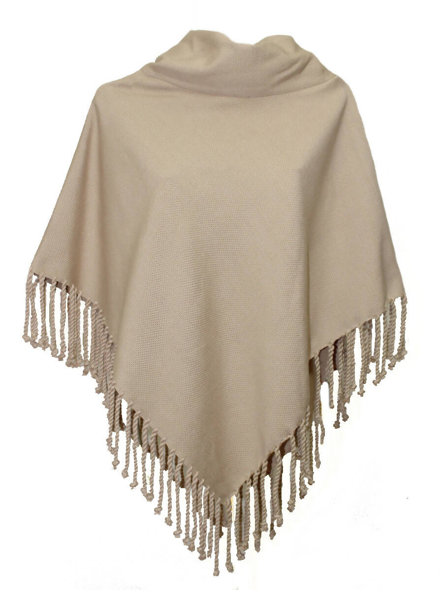 Quechquemitl pukuk with turtleneck collar